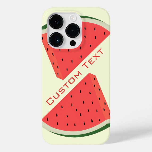 Watermelons Custom Text Name Colours Case-Mate iPhone Case (Back)