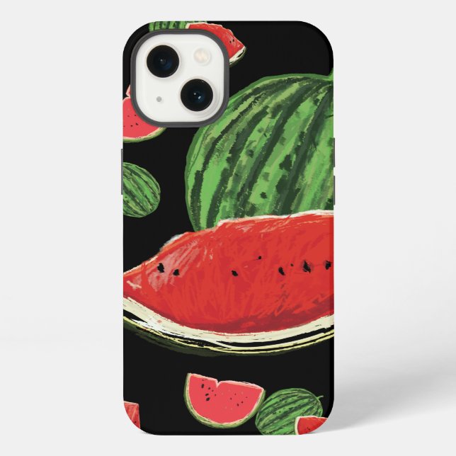 Watermelons Pattern iPhone Case (Back)