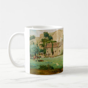 Watermill at the Foot of a Mountain Coffee Mug
