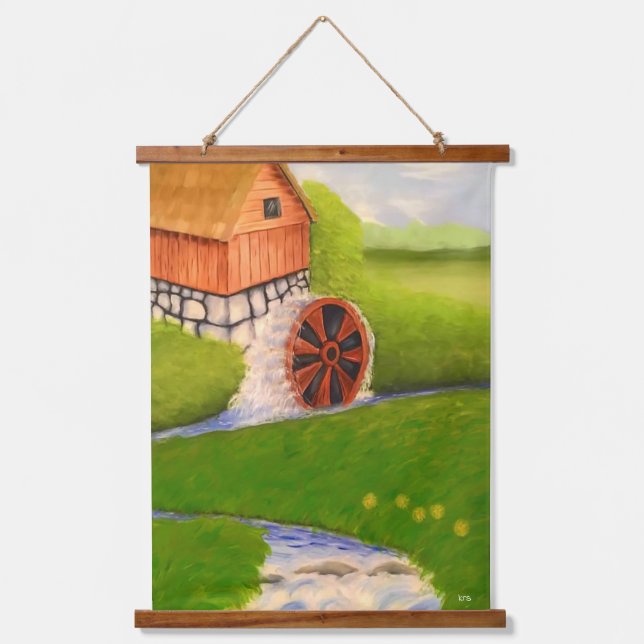 Watermill Hanging Tapestry (Front)