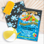 Waterpark Waterslide Pool Party Birthday Invite<br><div class="desc">Get ready for summer with the fun and colorful Waterslide Aqua Park Party invitations! Features a waterslides,  splashes of water and a pretty pool pool. 
Great for a girl or boy birthday party!</div>