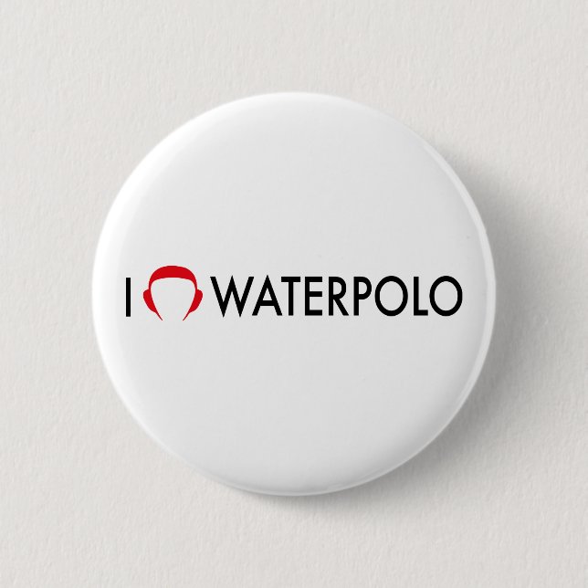 waterpolo 2 inch round button (Front)
