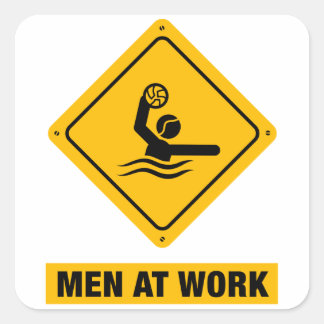 Waterpolo Square Sticker