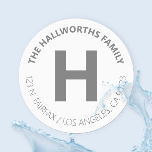 Waterproof Bold Modern White & Grey