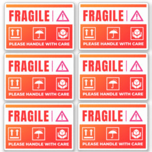 Waterproof Fragile Stickers (Handle with Care)