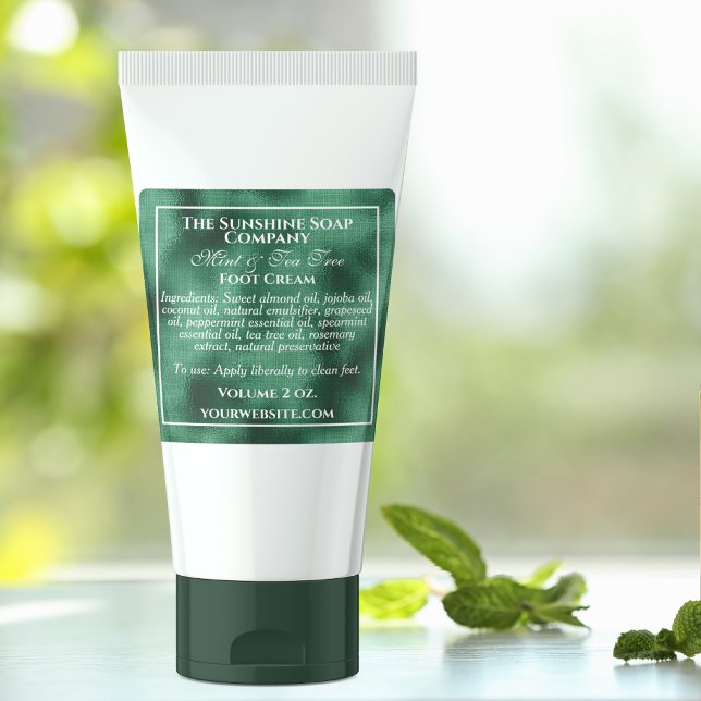 Waterproof green foil & white soap cosmetics (Creator Uploaded)