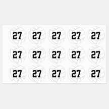 waterproof labels for 1 to 3 volleyball players