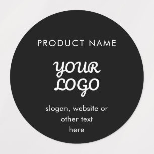 Waterproof Modern Logo & Text Black & White