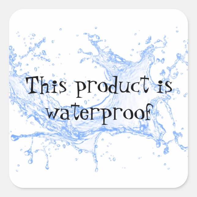 Waterproof product package seal label sticker (Front)