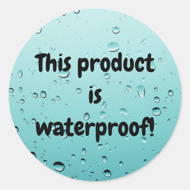 Waterproof product package seal label sticker (Front)