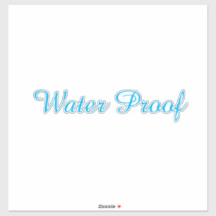 Waterproof Splash Free Package Blue Custom Text