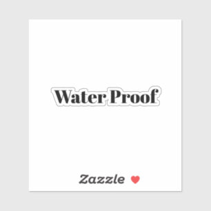 Waterproof Splash Free Package Label Black White