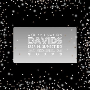 Waterproof Unique Creative Grey Ombre Address