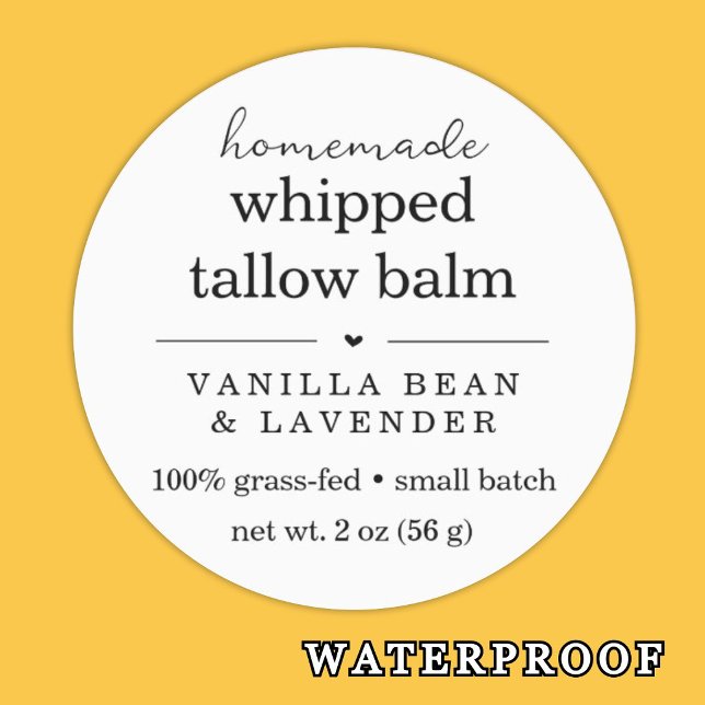 Waterproof Whipped Tallow Balm Butter Cream (Creator Uploaded)