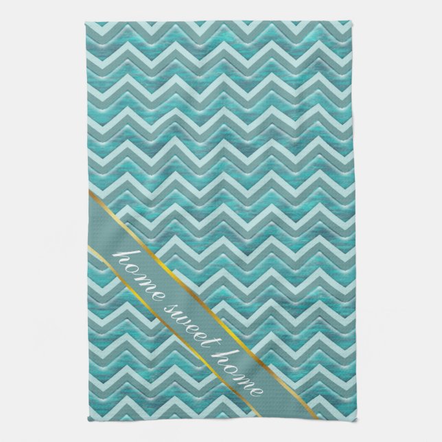 Waters Glitter Chevron Pattern Kitchen Towel (Vertical)