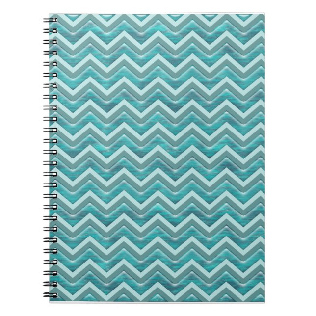 Waters Glitter Chevron Pattern Notebook (Front)