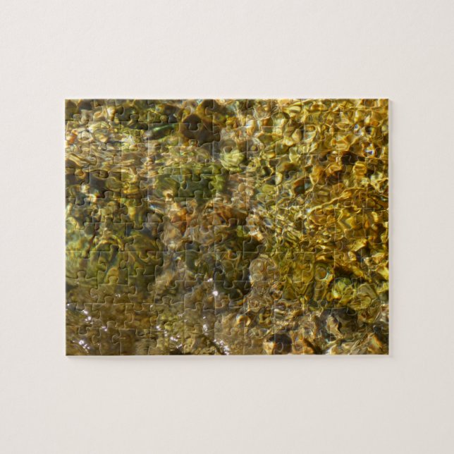 Waters of the Kaweah River Abstract Nature Jigsaw Puzzle (Horizontal)