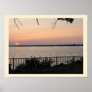 Waterscape Sunset Poster
