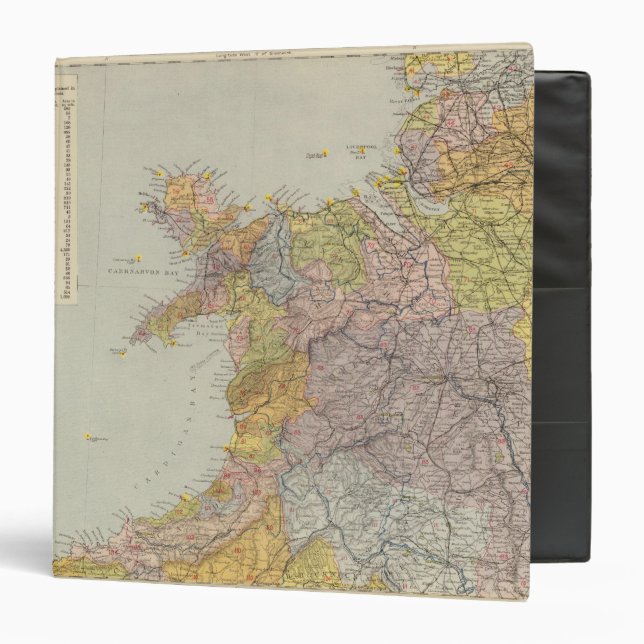Watershed map England, Wales 3 Binder (Front/Inside)