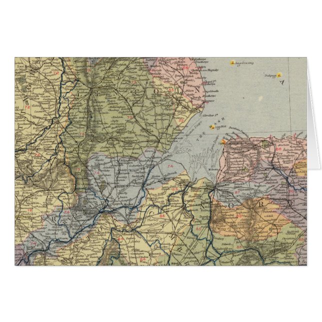 Watershed map England, Wales 4 (Front Horizontal)