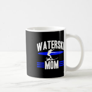 Waterski Mom Women Athletes Water Skiing Wave Love Coffee Mug