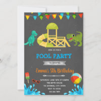 Waterslide dinosaur party