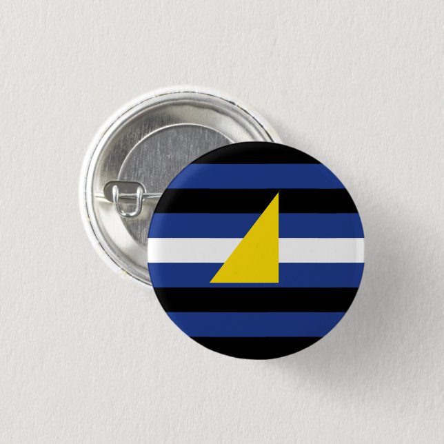 Watersports Pride Flag 1 Inch Round Button (Front & Back)