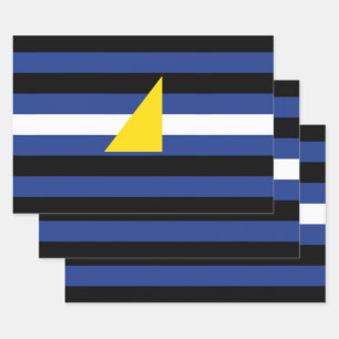 Watersports Pride Flag Wrapping Paper Sheet