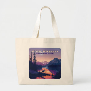 Waterton Lakes National Park Canada Alberta  Large Tote Bag