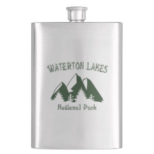 Waterton Lakes National Park Hip Flask