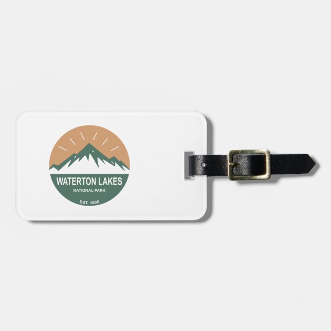 Waterton Lakes National Park Luggage Tag (Front Horizontal)