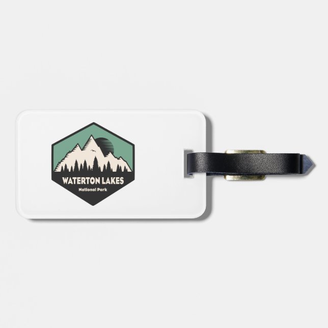Waterton Lakes National Park Luggage Tag (Back Horizontal)