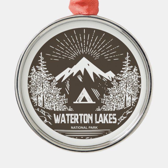 Waterton Lakes National Park Metal Ornament (Front)