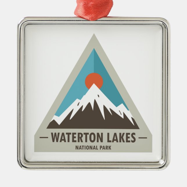 Waterton Lakes National Park Metal Ornament (Front)