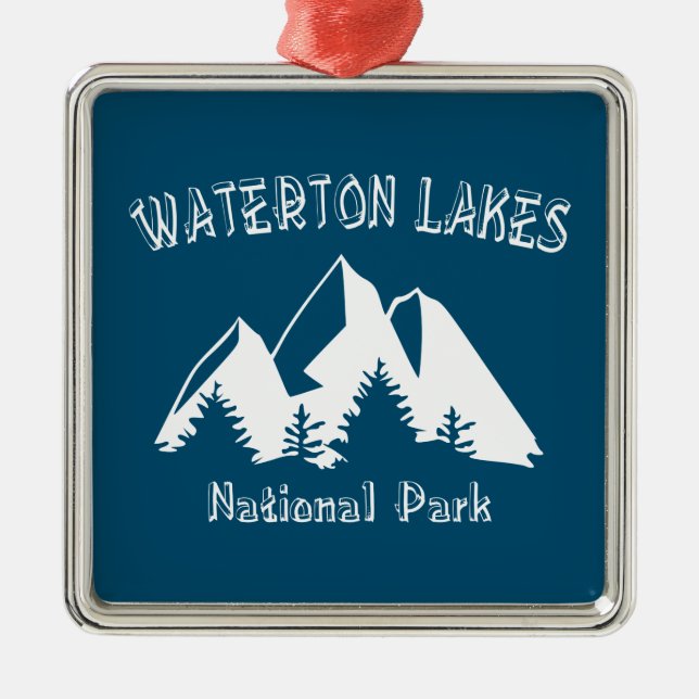 Waterton Lakes National Park Metal Ornament (Front)