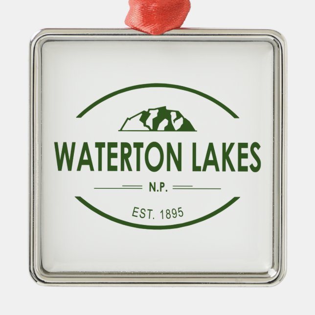 Waterton Lakes National Park Metal Ornament (Front)