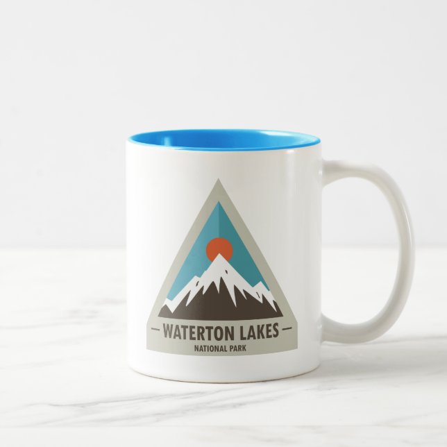 Waterton Lakes National Park Two-Tone Coffee Mug (Right)