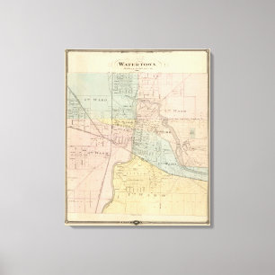 Watertown, Dodge & Jefferson cos Canvas Print
