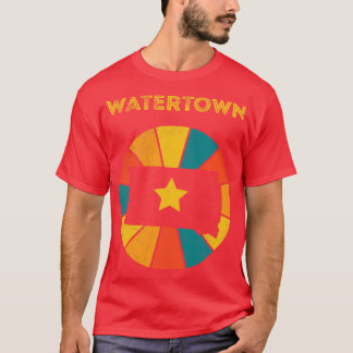 Watertown South Dakota Vintage Distressed Souvenir T-Shirt