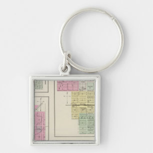 Waterville, Beattie, Oketo, and Barrett, Kansas Keychain