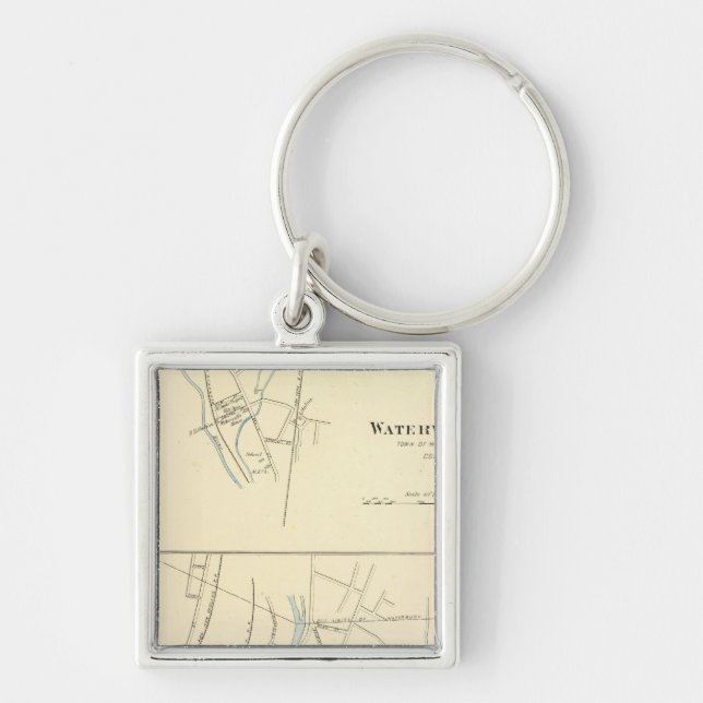 Waterville, S of Waterbury Keychain (Front)