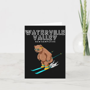 Waterville Valley New Hampshire - Funny Ski Grizzl Card