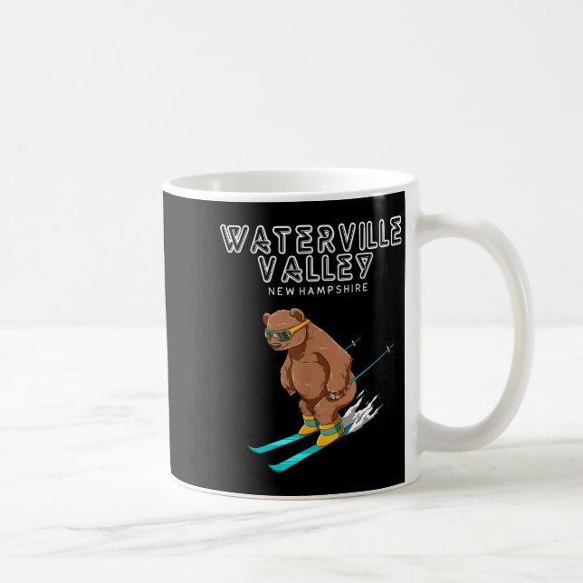 Waterville Valley New Hampshire - Funny Ski Grizzl Coffee Mug (Right)