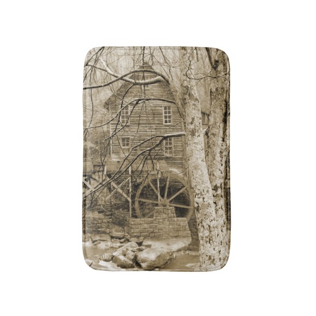 Waterwheel Bath Mat (Front Vertical)