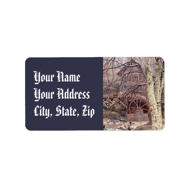 Waterwheel Label (Front)