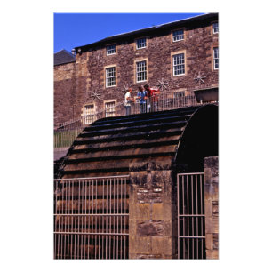 Waterwheel New Lanark Scotland Postcard Poster Pho