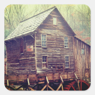 Waterwheel  square sticker