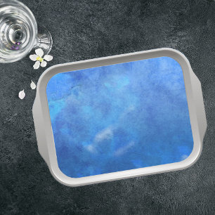 Watery Blue Decoupage Tissue Paper