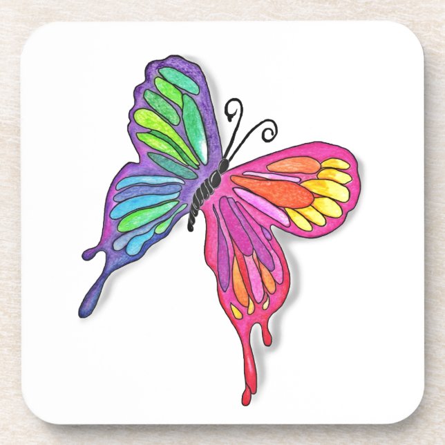 Watery  Butterfly Coaster (Front)