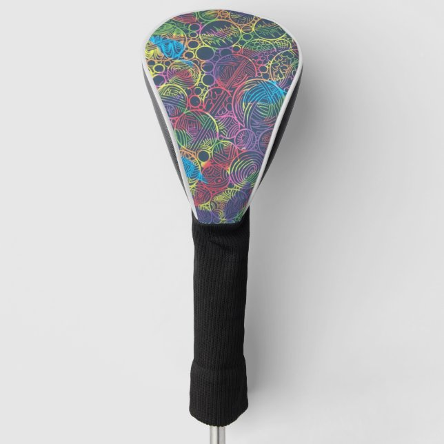 Watery Neuron Golf Head Cover (Front)